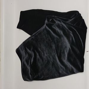 Express Black Velvet Leggings